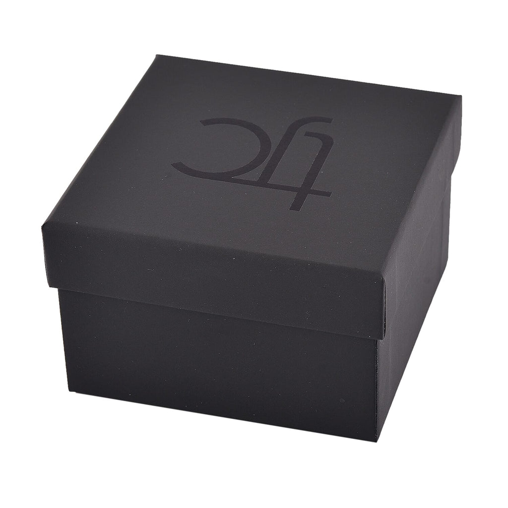 TJC Paper Large Necklace Jewellery Box (Size 9x9x5.8cm) - Black