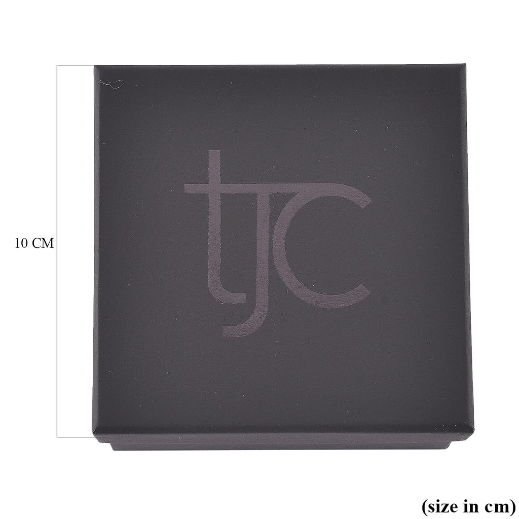 TJC Paper Large Necklace Jewellery Box (Size 9x9x5.8cm) - Black