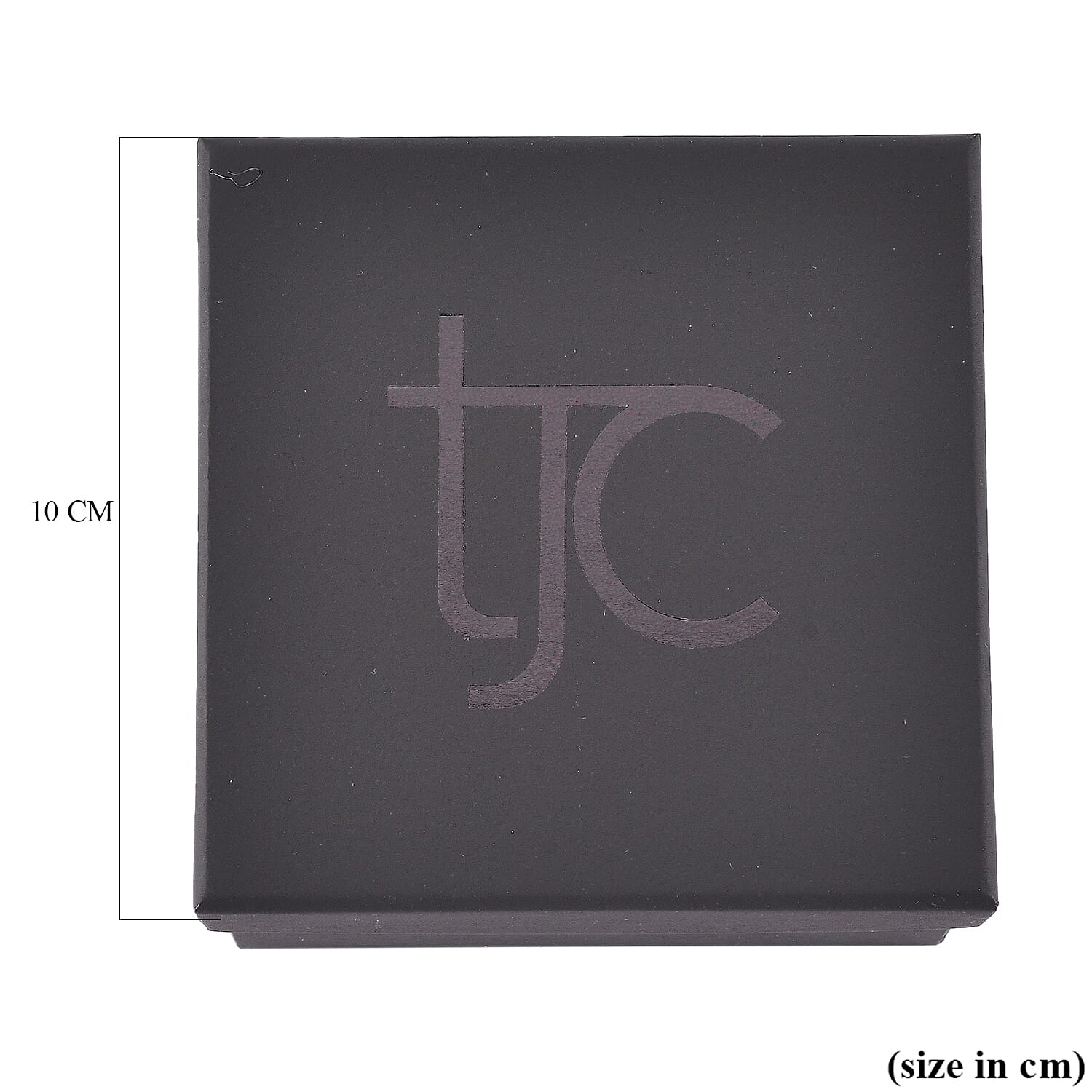 TJC Paper Large Necklace Jewellery Box (Size 9x9x5.8cm) - Black