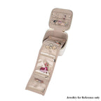 Velvet Jewellery Organiser (Size 12x12x7 cm) - Cream