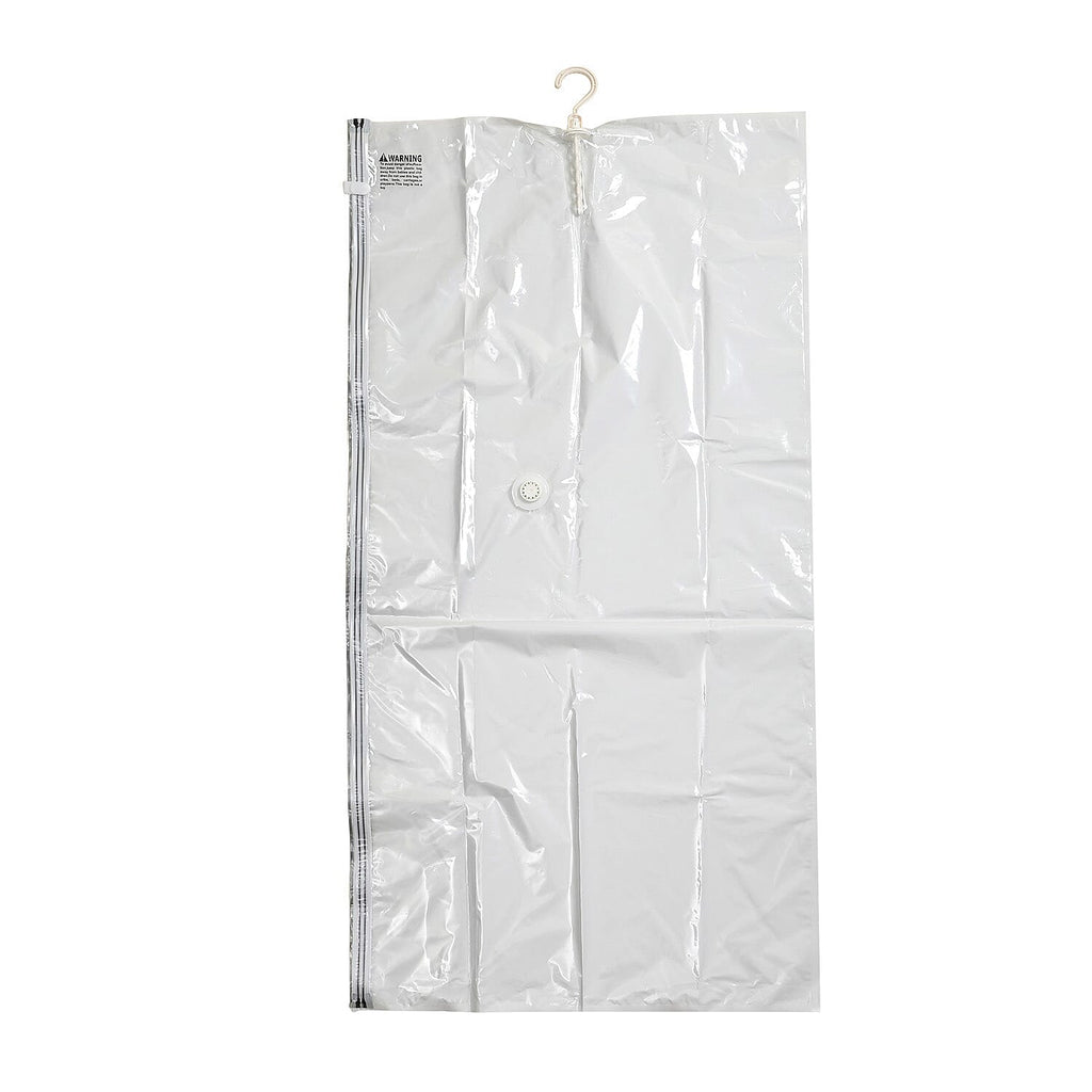 Set of 2 Hanging Vacuum Bag (Size 135x70x38 cm) - White - Transparent