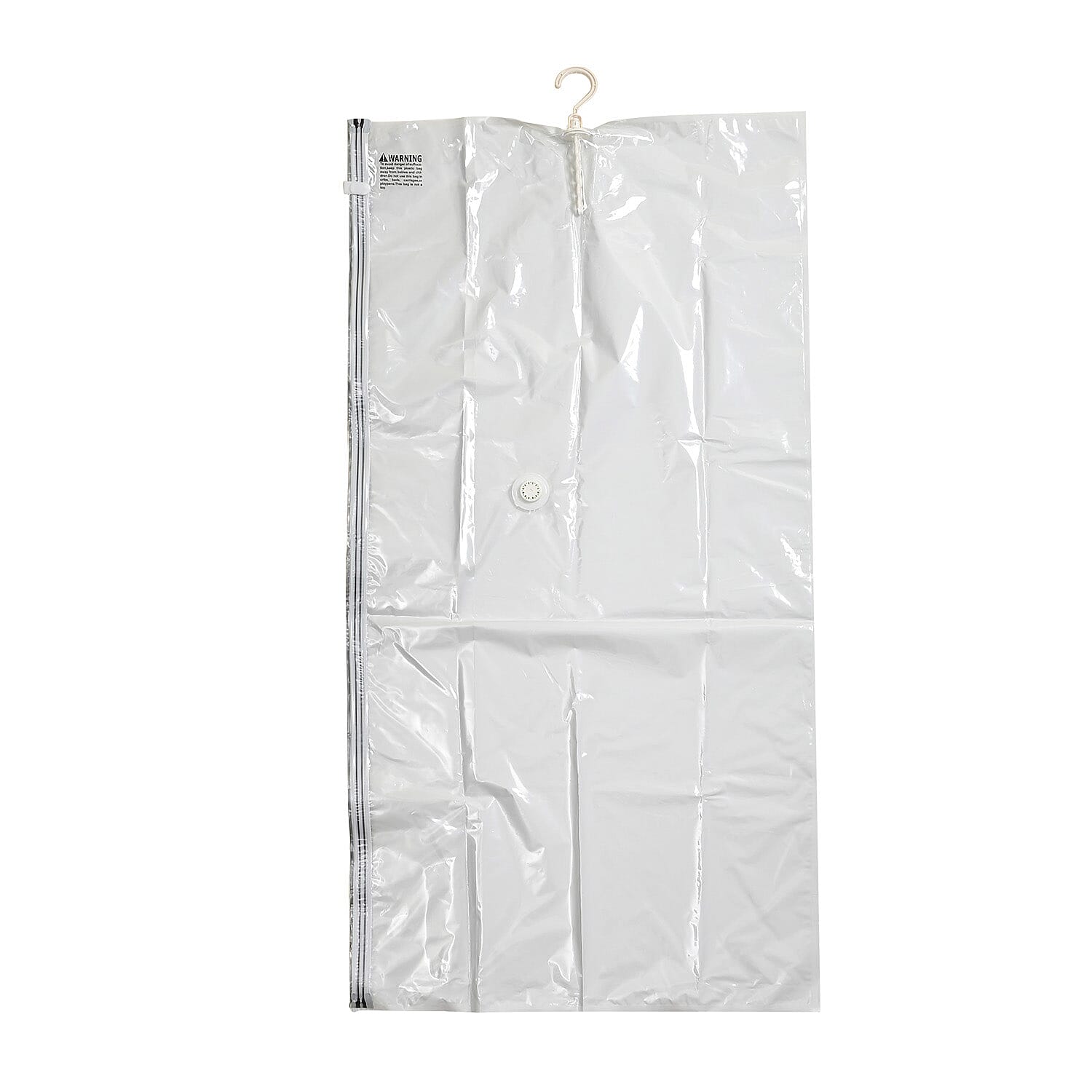 Set of 2 Hanging Vacuum Bag (Size 135x70x38 cm) - White - Transparent