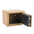 Carbon Steel Safe Box with Electronic Lock (Size 17x23x17cm) - Beige