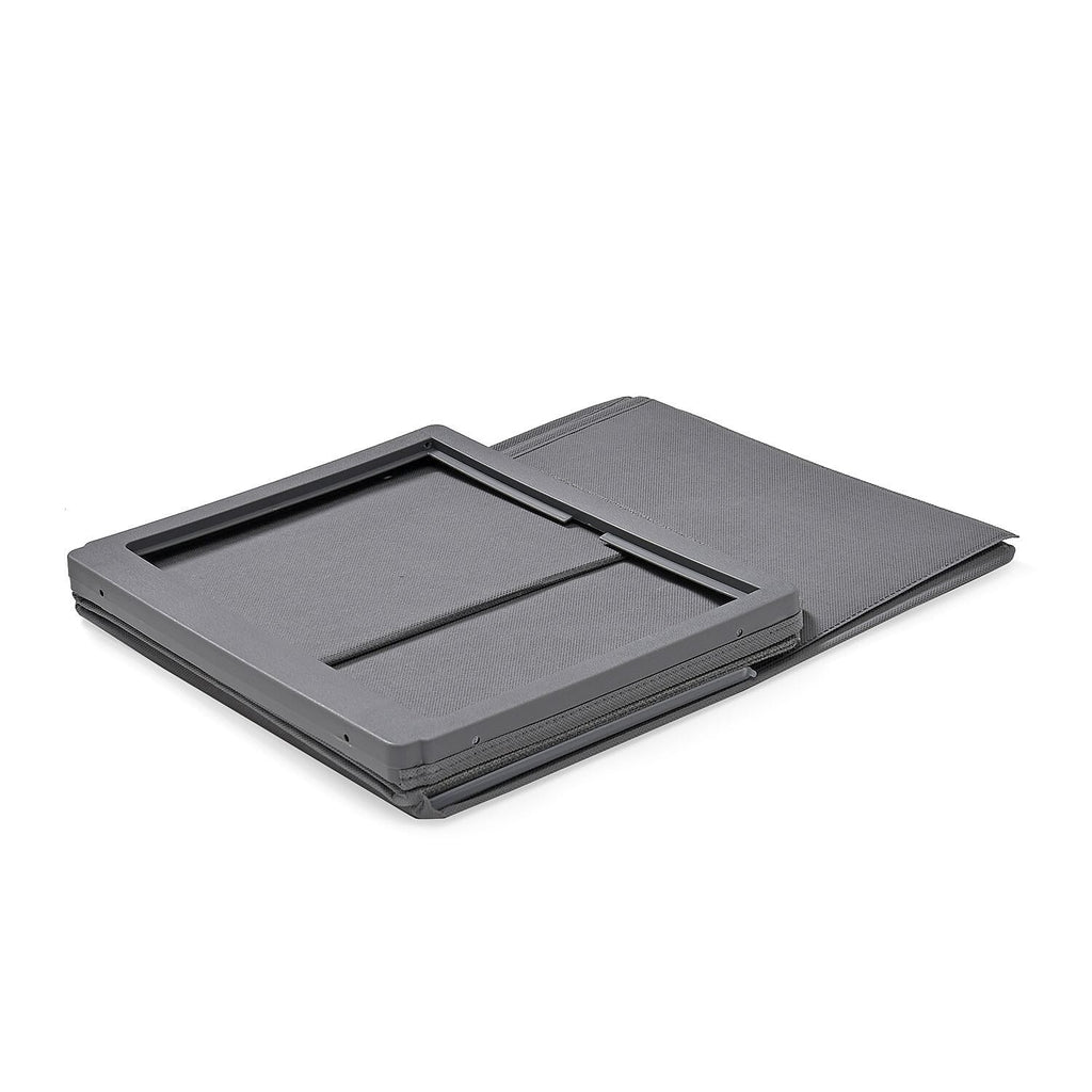 Patterned Storage Box (Size 30x25x40 cm) - Grey & Grey