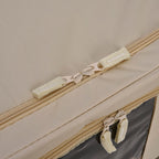Set of 3- Foldable Oxford Fabric Storage Box with 3 window - Light Yellow