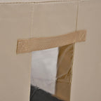 Set of 3- Foldable Oxford Fabric Storage Box with 3 window - Light Yellow