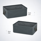 Set of 2- Collapsible Storage Box (Size 45x28x20cm) - Grey