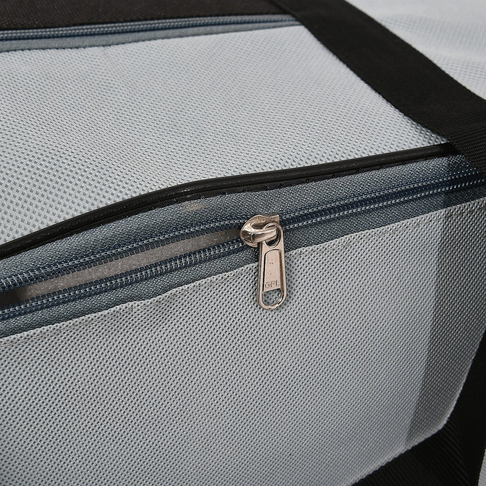 Set of 5 Non-Woven Fabric Storage Bag With Front Pocket - Grey