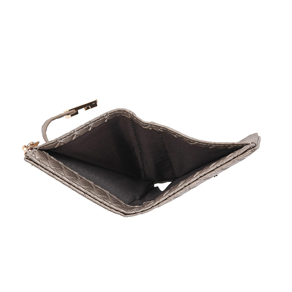 Designer Inspired - Woven Wallets with RFID Protection - Gold - Dark Green