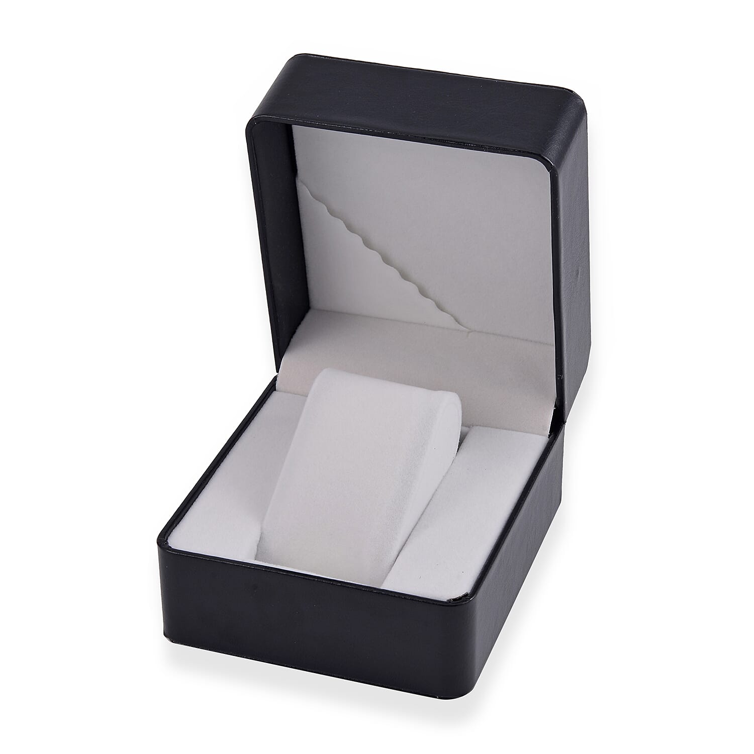 Patterned Watch Box (Size 11x10x7 cm) - Black - Black