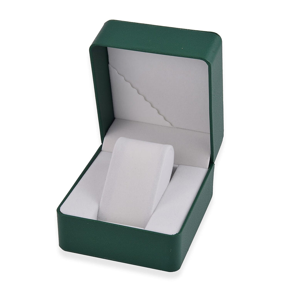 Patterned Watch Box (Size 11x10x7 cm) - Green - Green
