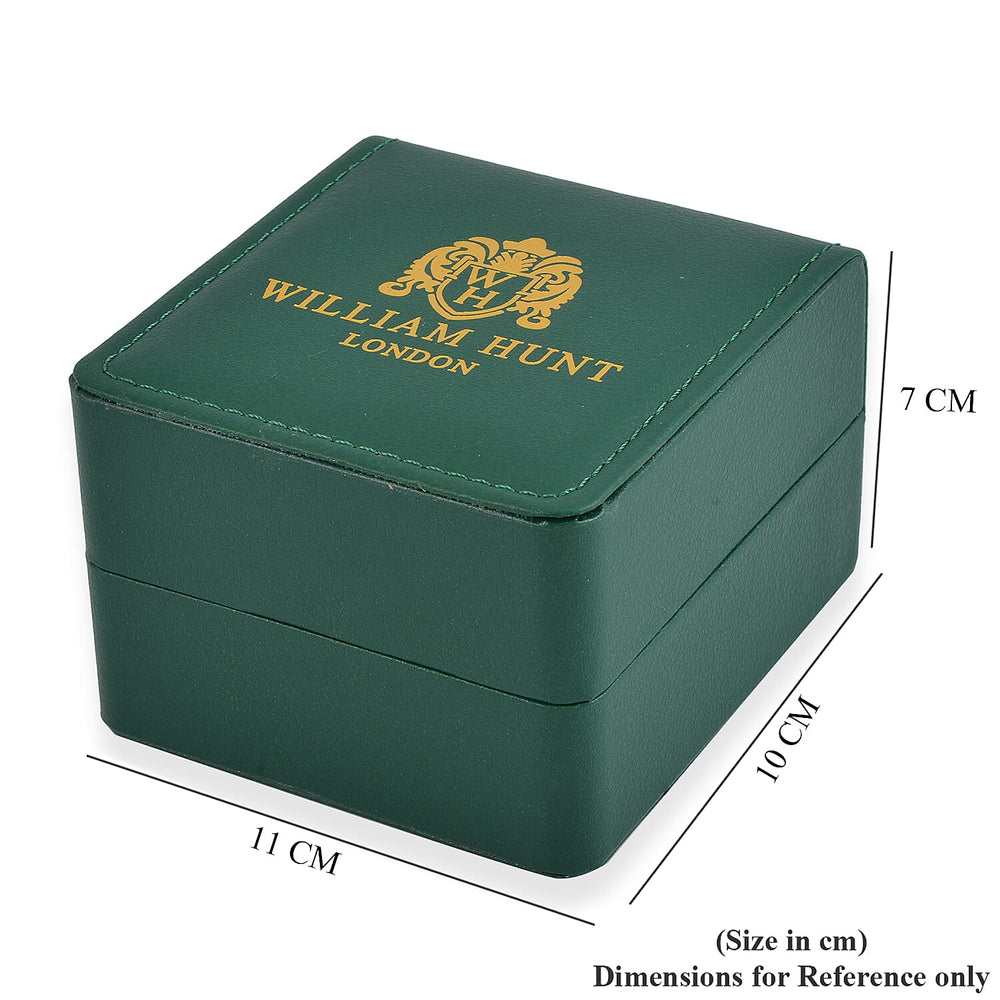 Patterned Watch Box (Size 11x10x7 cm) - Green - Green