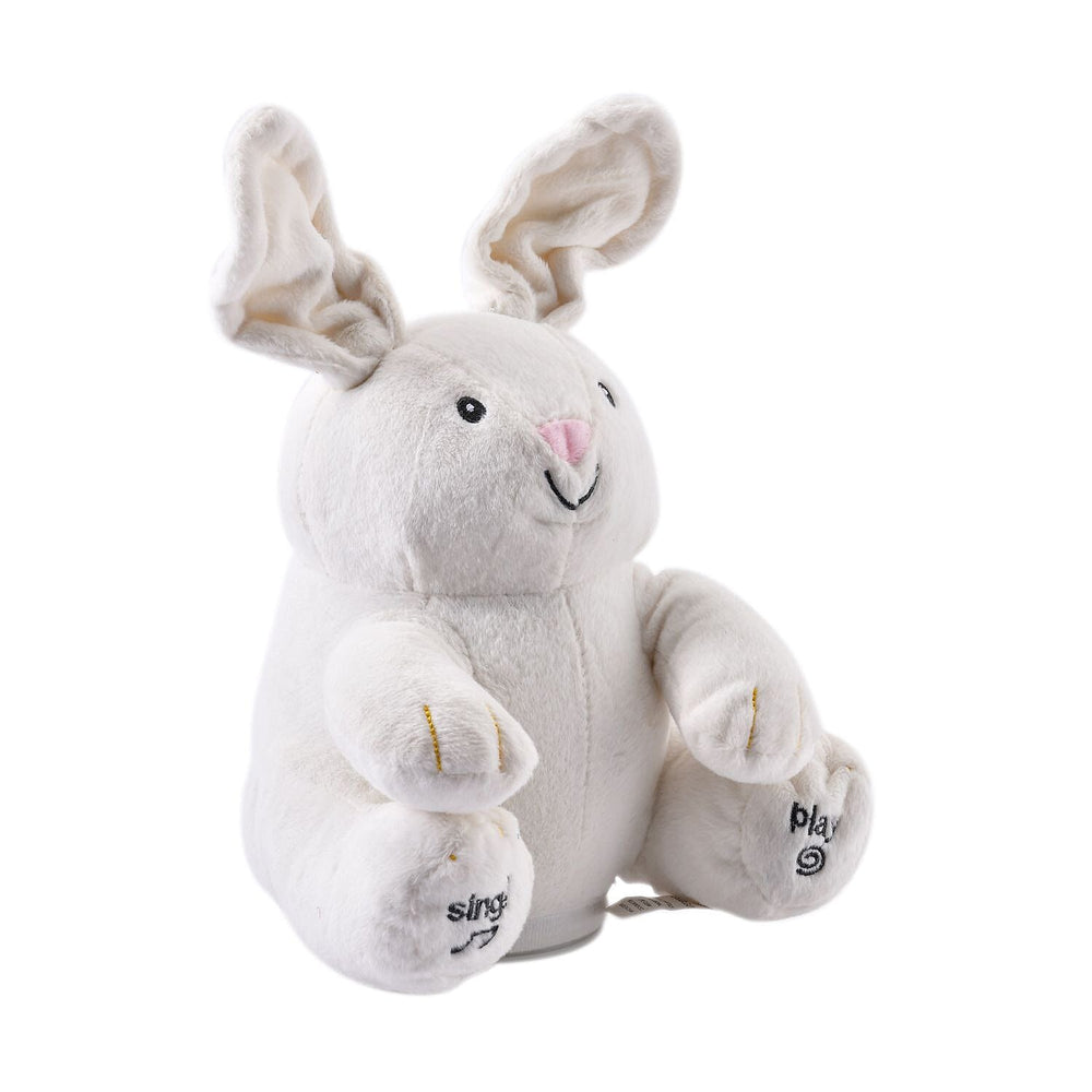 Peekaboo - Interactive Rabbit Musical Stuffed Toy with Floppy Moving Ears - Requires 3 AA Batteries (not included)