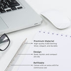 Luxury Collection- 925 Sterling Silver  Pen with Moissanite (RD 3MM) - 1 Extra Refill, Silver Wt.12 Gms Approx