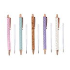 Set of 5 Pens with 5 Blue Replacement Ink