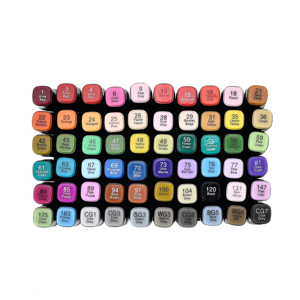 Set of 60 Dual Markers with Storage bag