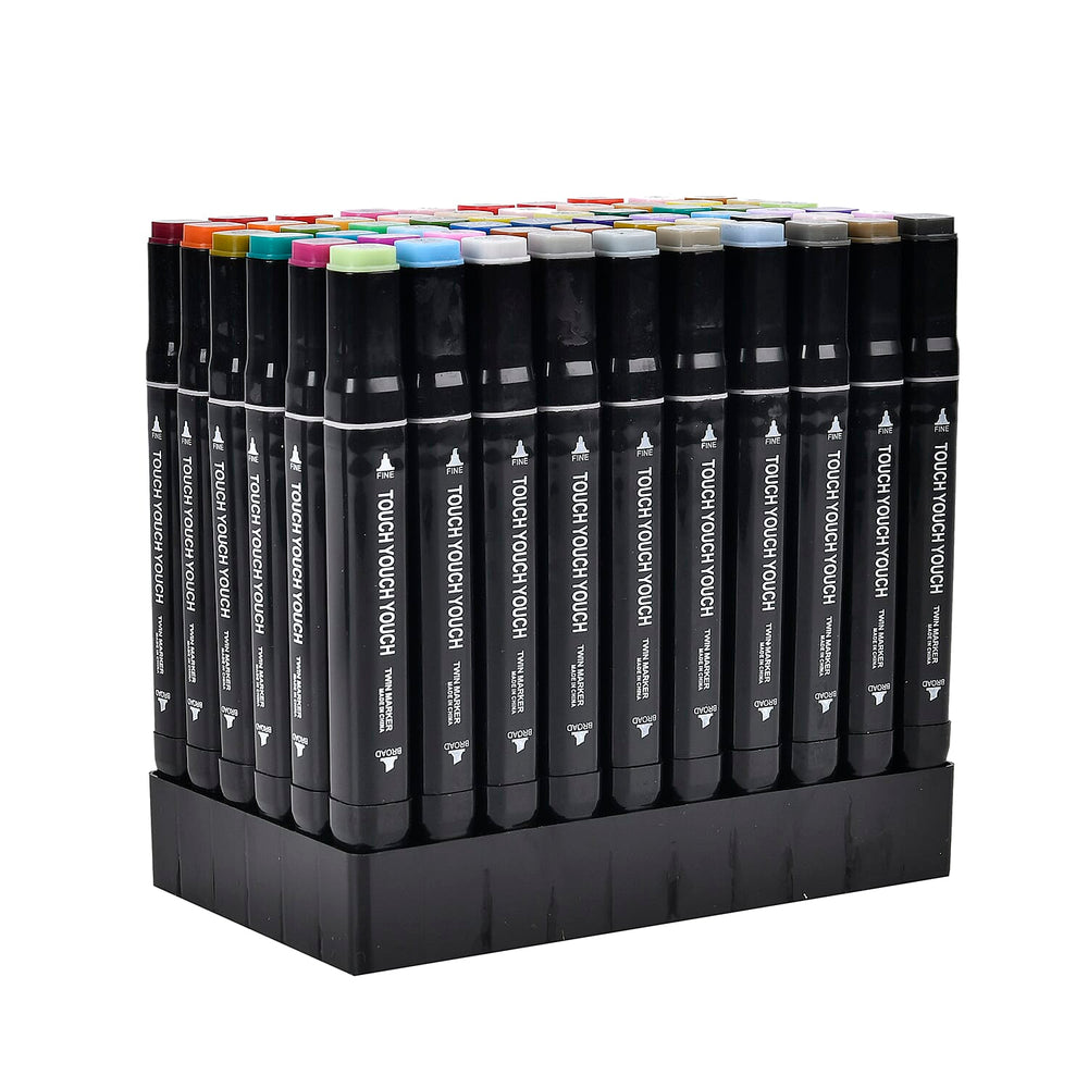 Set of 60 Dual Markers with Storage bag