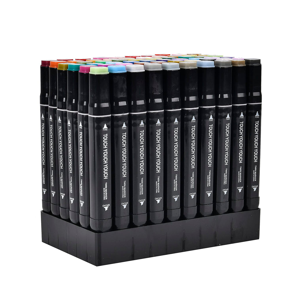 Set of 60 Dual Markers with Storage bag