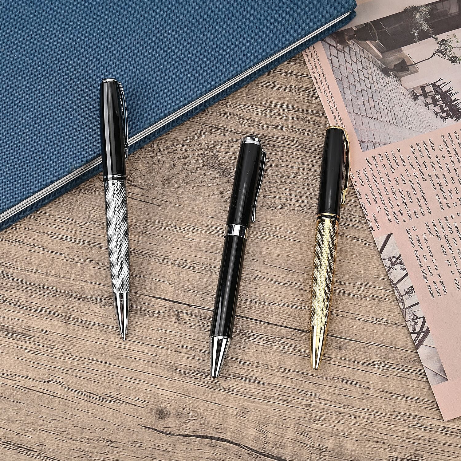 Set of 3 Metal Ball Point Pen