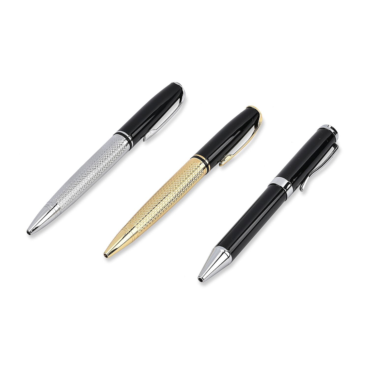 Set of 3 Metal Ball Point Pen