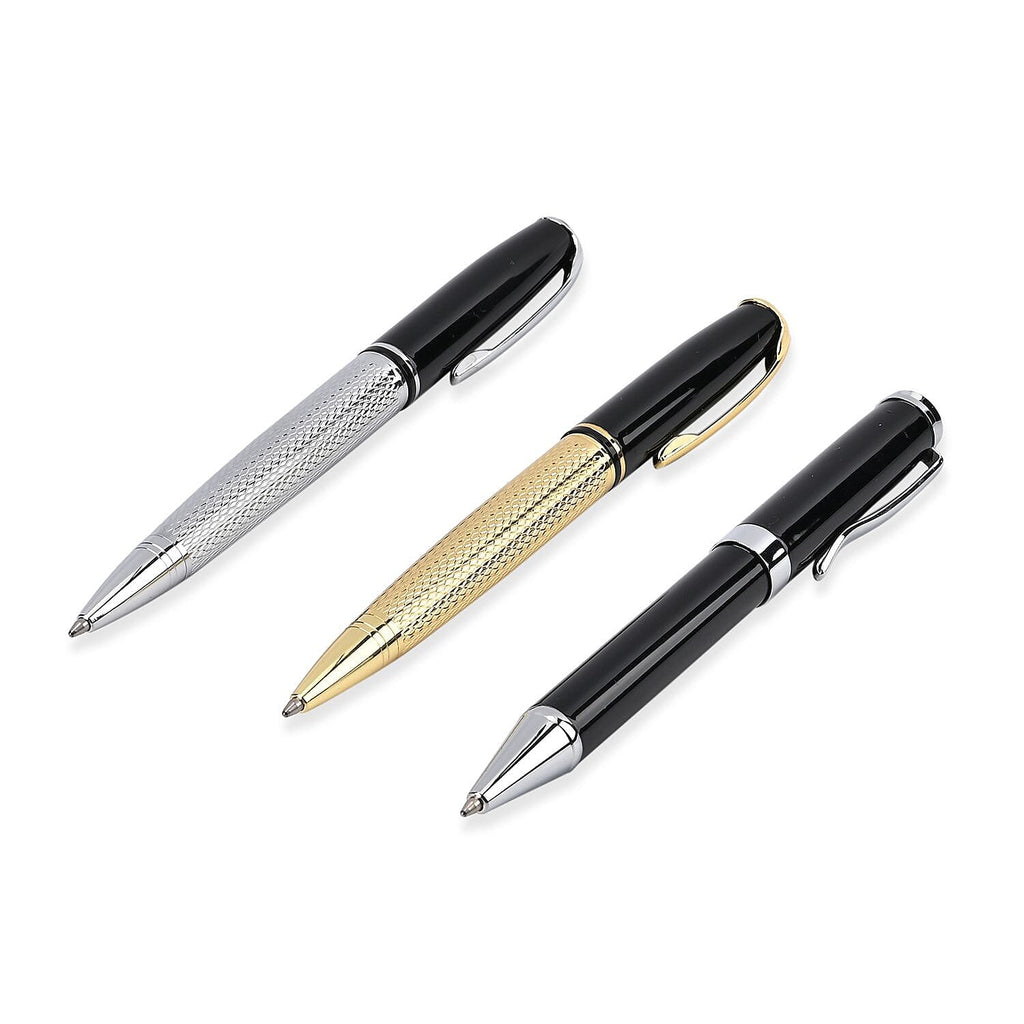 Set of 3 Metal Ball Point Pen