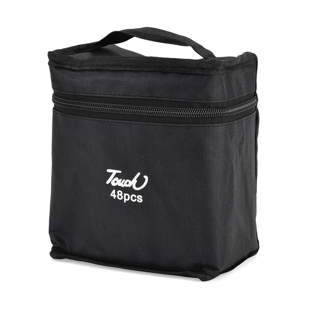 Set of 48 Dual Tip Marker Pens with Portable Storage Bag