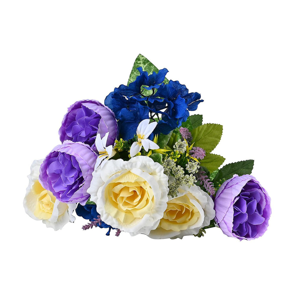 Peony Rose Eternal Flower Bouquet - Purple