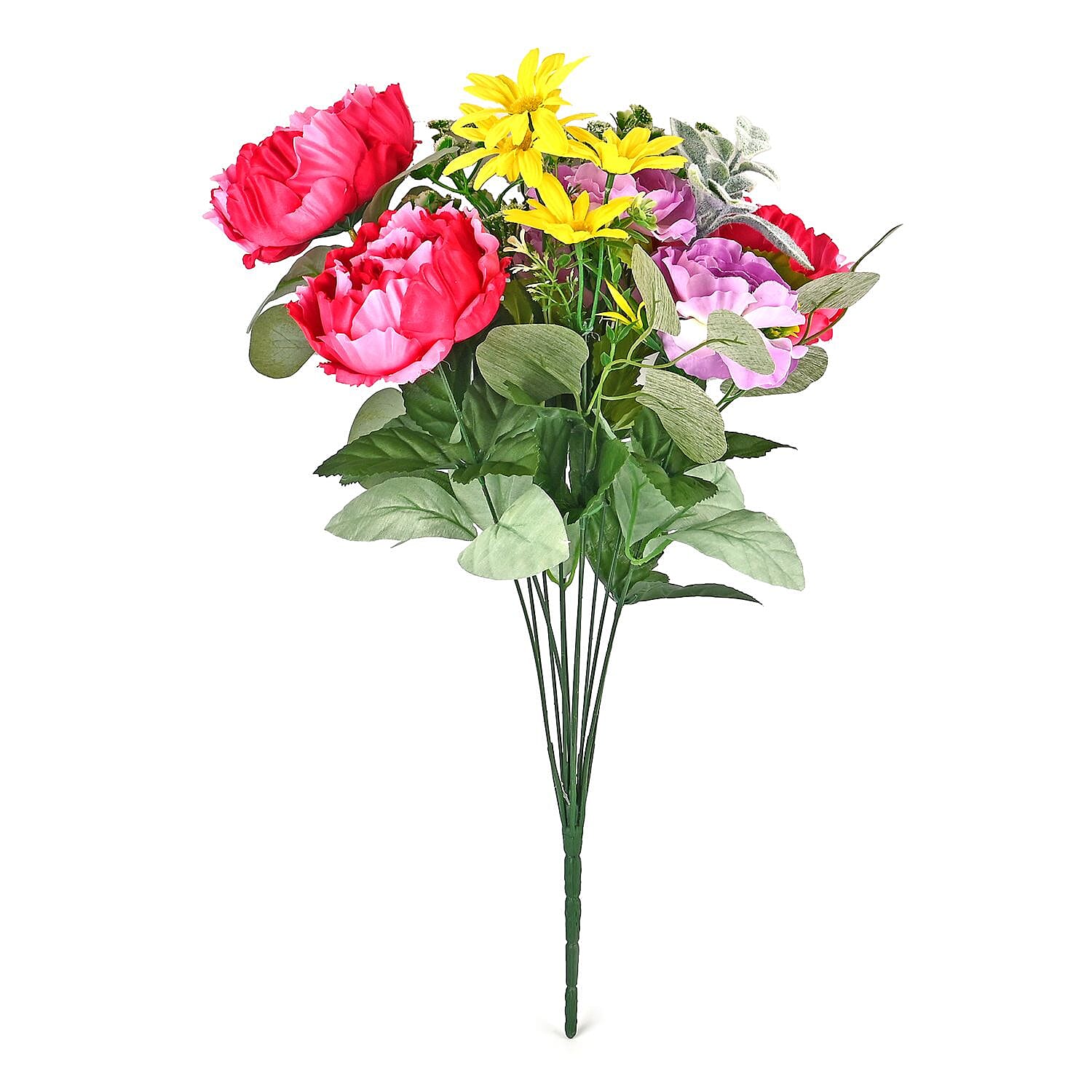 Peony Rose Large Faux Flower Bouquet - Multi