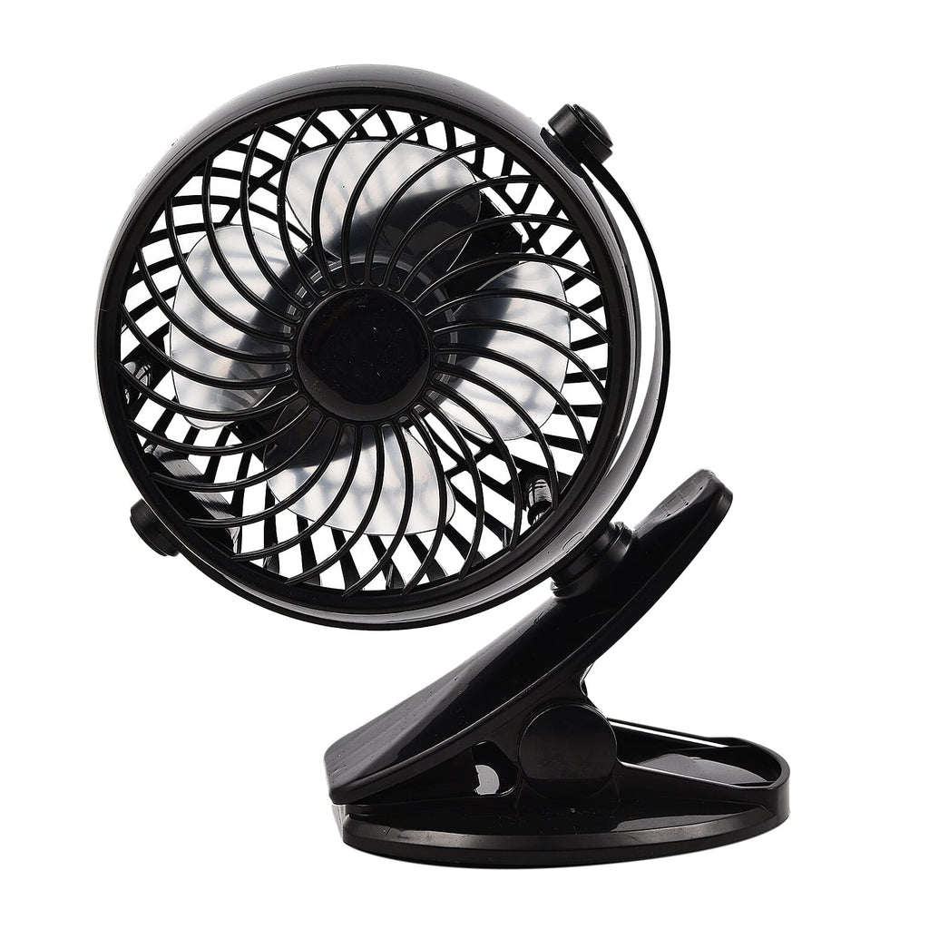 Personal Portable Desk Top and Clip on Fan Fully Rotatable and Rechargeable, Charging Cable Included