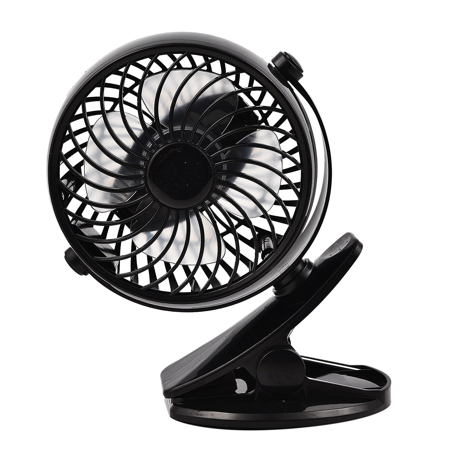 Personal Portable Desk Top and Clip on Fan Fully Rotatable and Rechargeable, Charging Cable Included