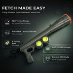 Interactive Pet fetch tennis ball launcher with 10-meter range - Green