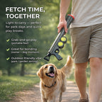 Interactive Pet fetch tennis ball launcher with 10-meter range - Green