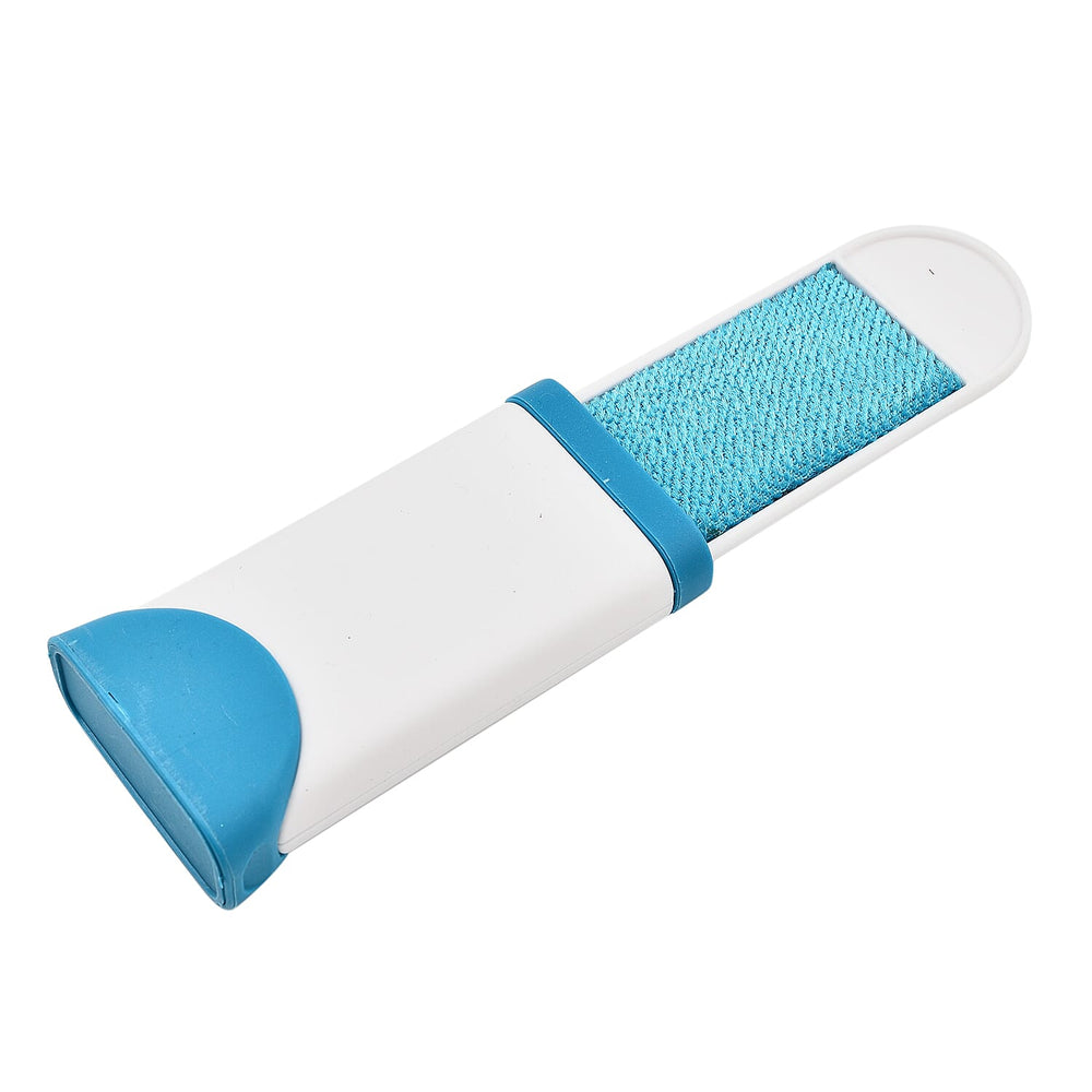 Pet Hair Remover - Lint Removers with Standard and Travel Size Lint Remover Brush - Remove Cat and Dog Hair, Lint from Carpet - White - Blue
