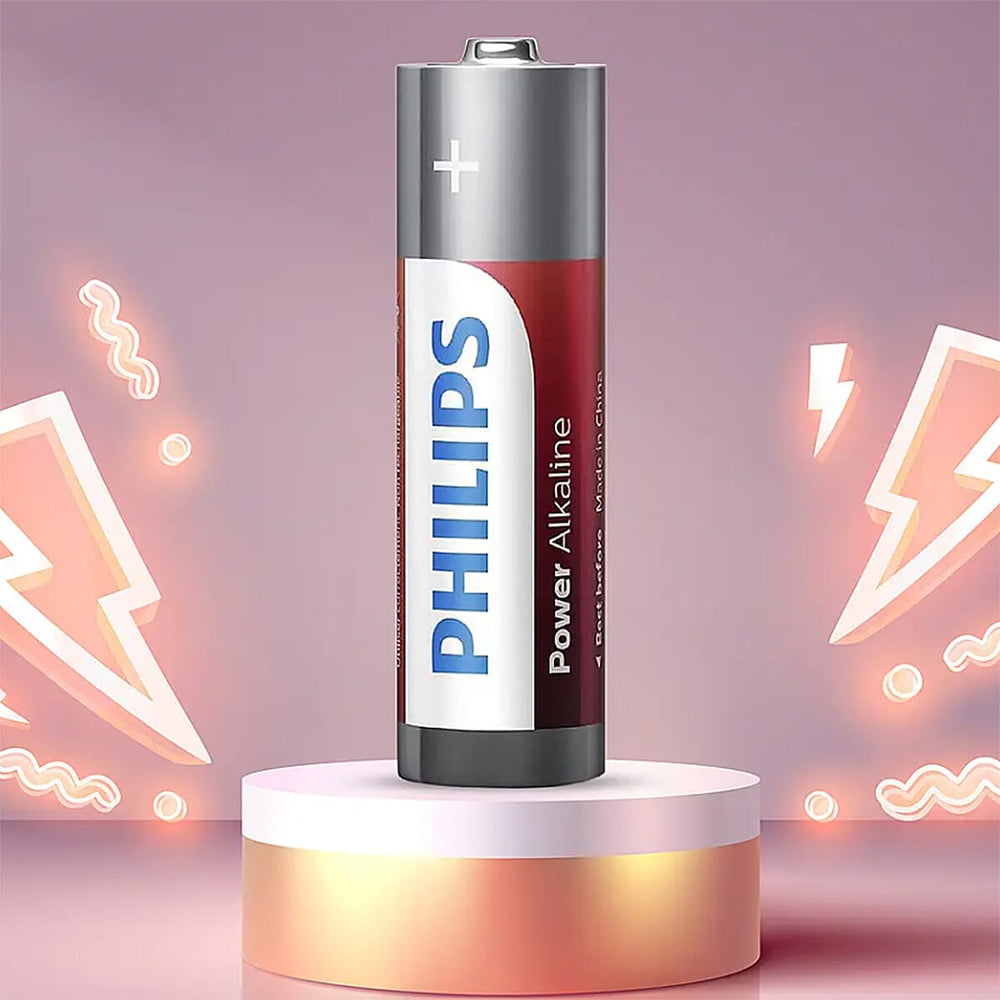 Set of 36 PHILLIPS Batteries- 24x AA and 12x AAA - Power Alkaline with Long Life