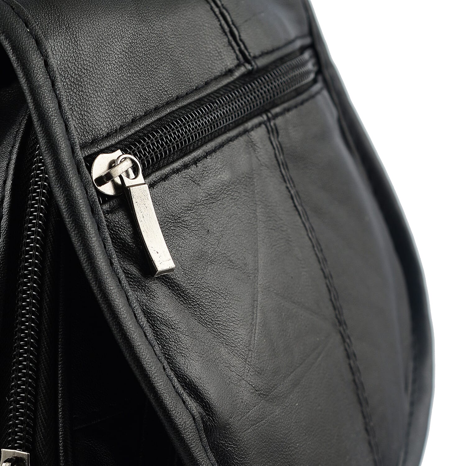 LeMonde Genuine Leather Nappa Backpack - Black
