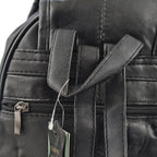 LeMonde Genuine Leather Nappa Backpack - Black