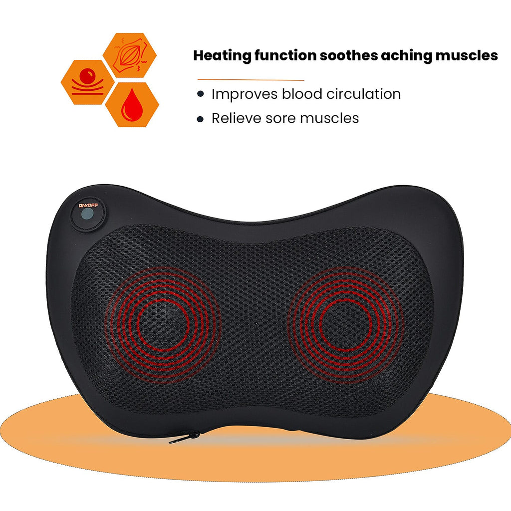 Soul Smart Neck Shaitsu Massager with Car Adaptor (Size 31x11 cm) - Black