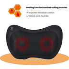 Soul Smart Neck Shaitsu Massager with Car Adaptor (Size 31x11 cm) - Black
