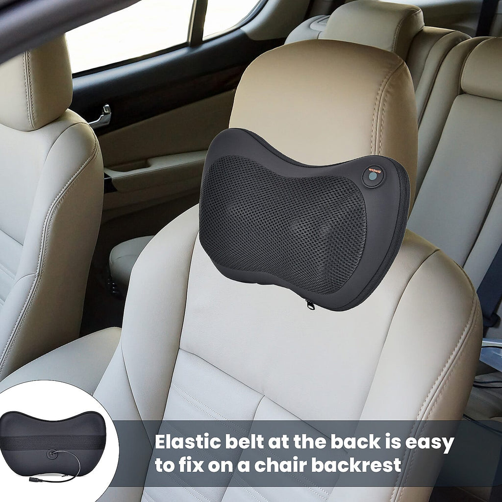 Soul Smart Neck Shaitsu Massager with Car Adaptor (Size 31x11 cm) - Black