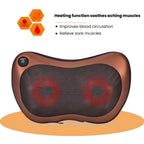 Soul Smart Neck Shaitsu Massager with Car Adaptor (Size 31x11 cm) - Brown