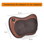 Soul Smart Neck Shaitsu Massager with Car Adaptor (Size 31x11 cm) - Brown