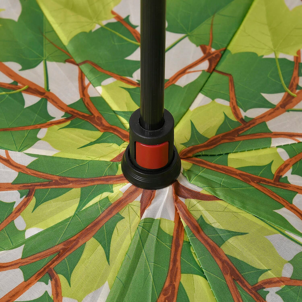 Inverted Umbrella, C Shape Handle Reverse Folding Umbrella, Anti-UV Windproof Travel Umbrella - Green