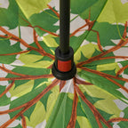 Inverted Umbrella, C Shape Handle Reverse Folding Umbrella, Anti-UV Windproof Travel Umbrella - Green