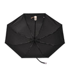 Flower Pattern Automatic Umbrella - Sun and Rain Protection - Beige - Black
