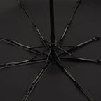 Flower Pattern Automatic Umbrella - Sun and Rain Protection - Beige - Black