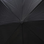 Reverse Flower Pattern Umbrella with C-Shaped Handle - Navy