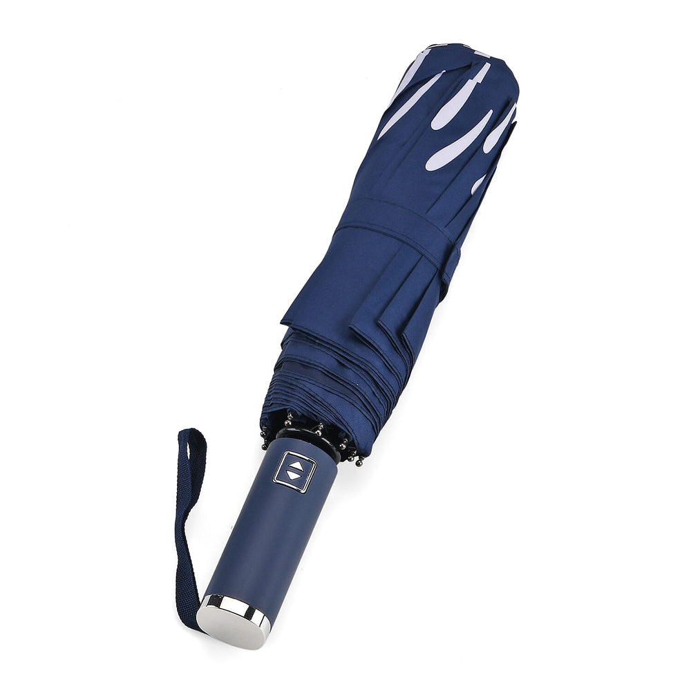Colour-Changing Firework Splash Print Umbrella - Navy