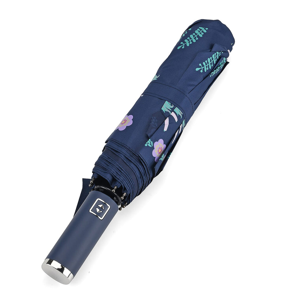 Colour-Changing Unicorn Print Umbrella - Navy
