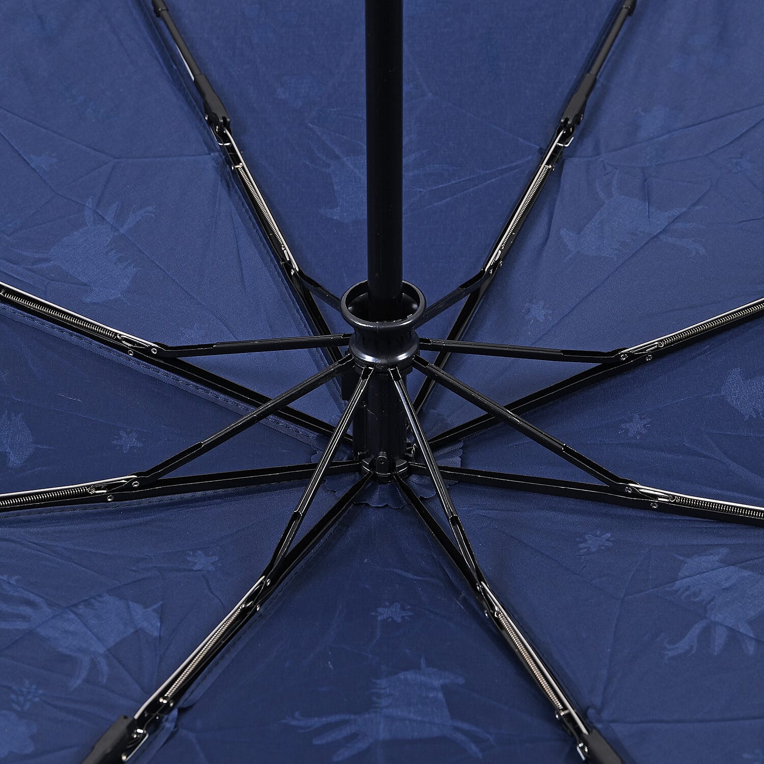 Colour-Changing Unicorn Print Umbrella - Navy