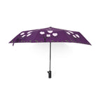 Colour-Changing Owl Print Umbrella - Purple